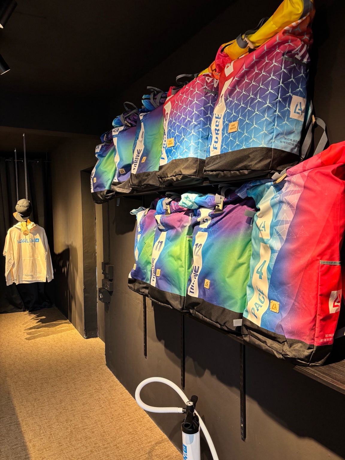 Inside the Harlem and Juniqua kite shop