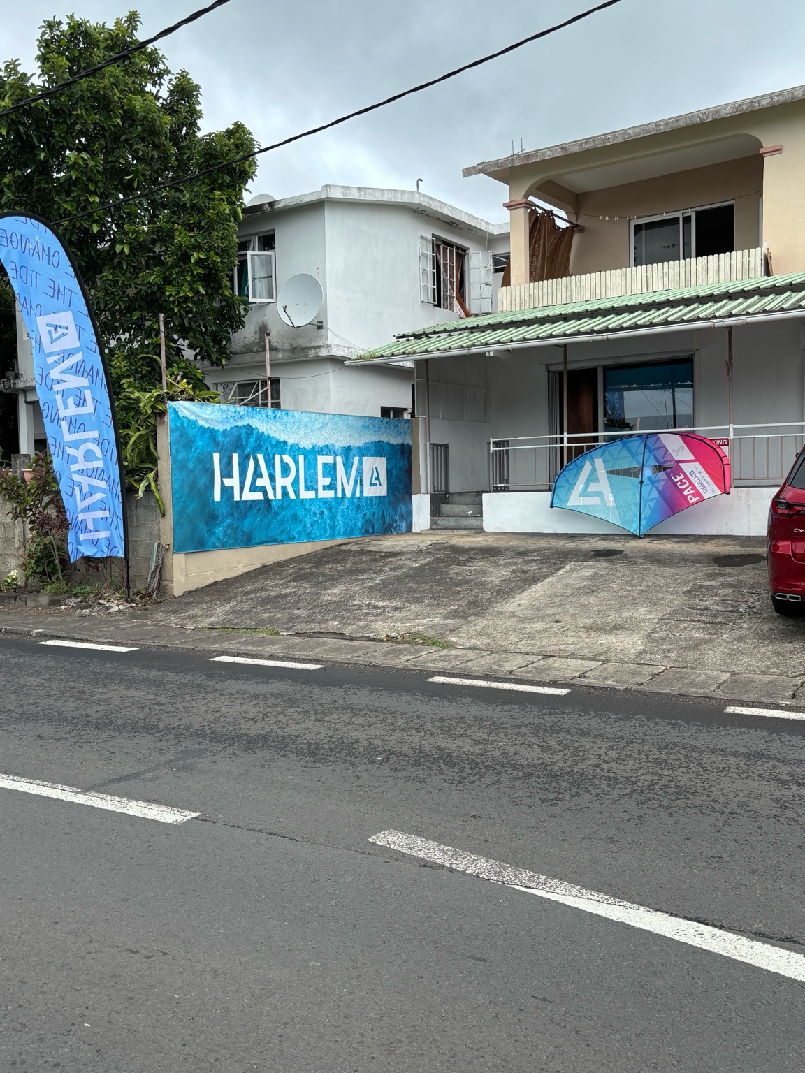 Kite boards and accessories at the shop