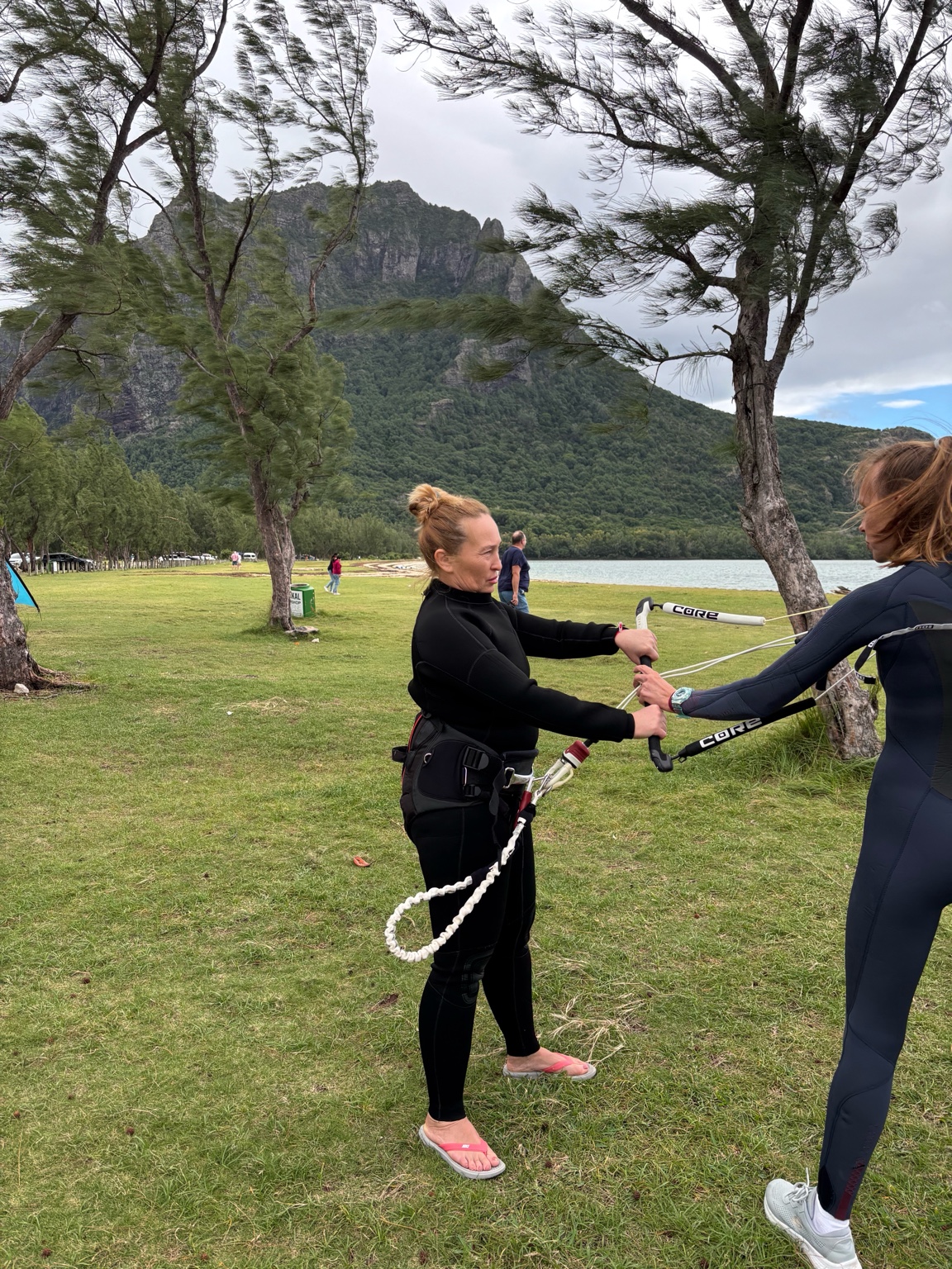 Le Morne kite spot session